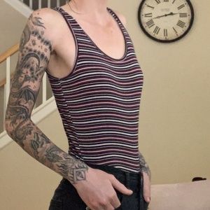 Mossimo Striped Body Suit